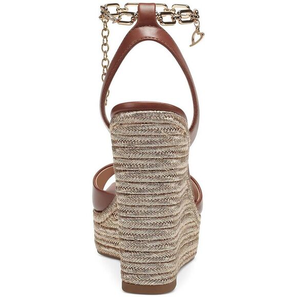 Thalia Sodi Womens Caden Brown Faux Leather Wedge Espadrilles Shoes NWOB - Picture 3 of 4